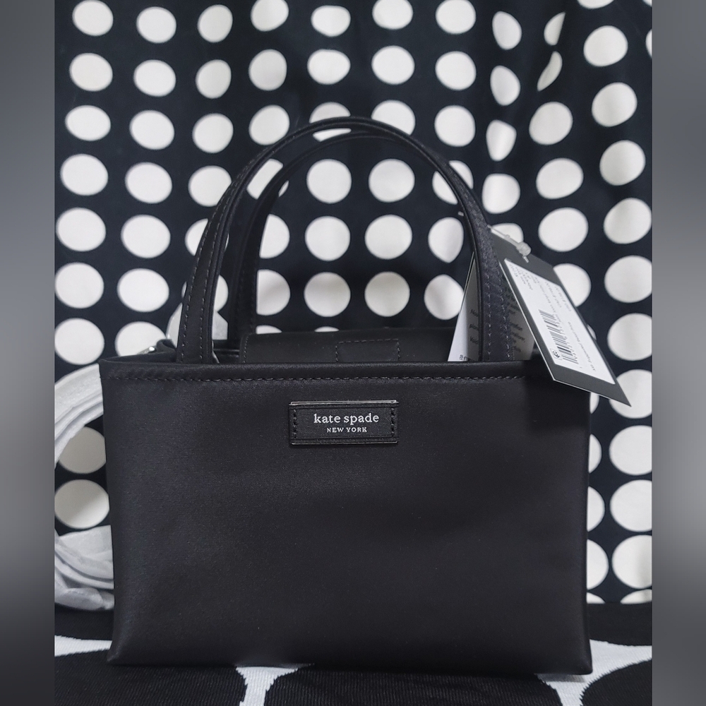 Kate Spade Sam Icon Ksnyl Mini Tote KL193 Blk NWT - Picture 3 of 13